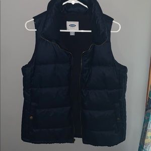 Navy Blue Puffy Vest